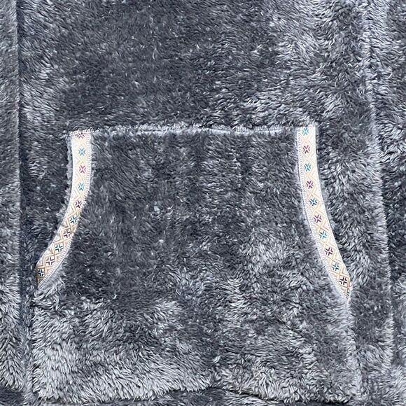 Sundance Womens Gray Cowl Neck Sherpa Mountain Loft Pullover Teddy Sweater XL - Picture 5 of 8